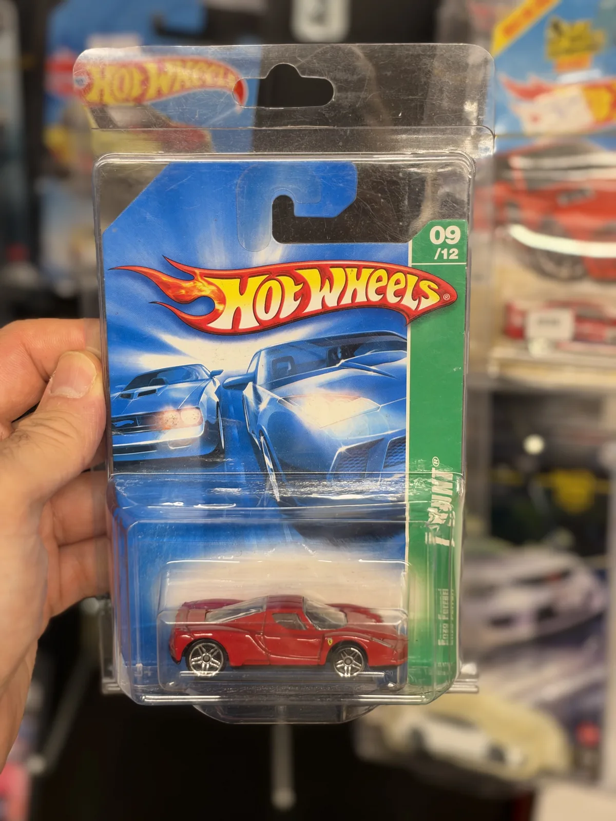 Hot Wheels 2007 Treasure Hunt Enzo Ferrari kırmızı 1/64 diecast, kartında